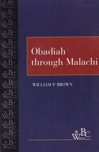 Obadiah through Malachi (Westminster Bible Companion) 封面