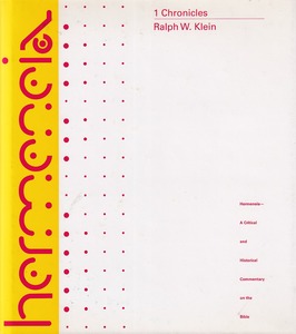 1 Chronicles: A Commentary (Hermeneia) 封面