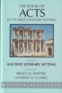 The Book of Acts in its First Century Setting, vol 1: Ancient Literary Setting 封面