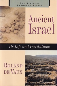 Ancient Israel: Its Life and Institutions 封面