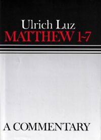 Matthew 1-7: A Commentary 封面