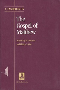 A Handbook on the Gospel of Matthew 封面