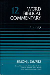 Word Biblical Commentary Vol. 12, 1 Kings 封面