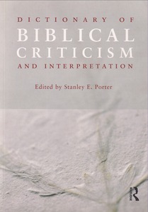 Dictionary of Biblical Criticism and Interpretation 封面