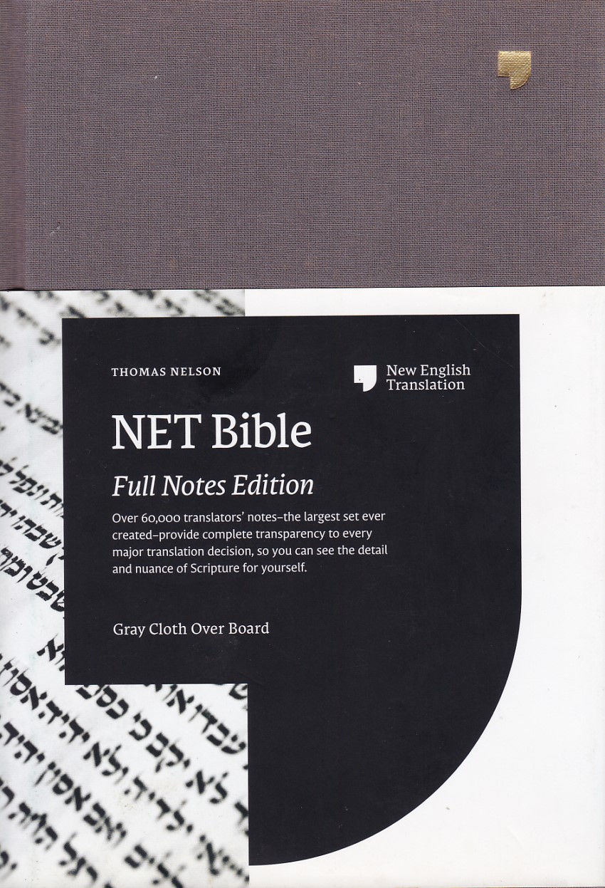 NET Bible, Full-Notes Edition (New Living Translation, NLT, Gray Cloth Over Board) 封面
