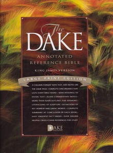 Dake Annotated Reference Bible, KJV, Bonded Leather, Lare Printed Edition ( 封面
