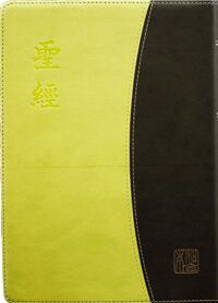 新標點和合本．灰綠雙色軟皮面．銀邊．上帝版．CUNP64 封面
