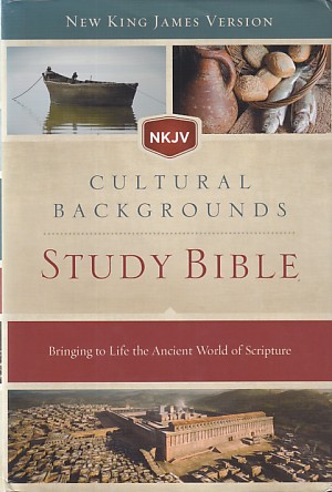 NKJV, Cultural Backgrounds Study Bible, Hardcover, Red Letter: Bringing to Life the Ancient World of Scripture 封面