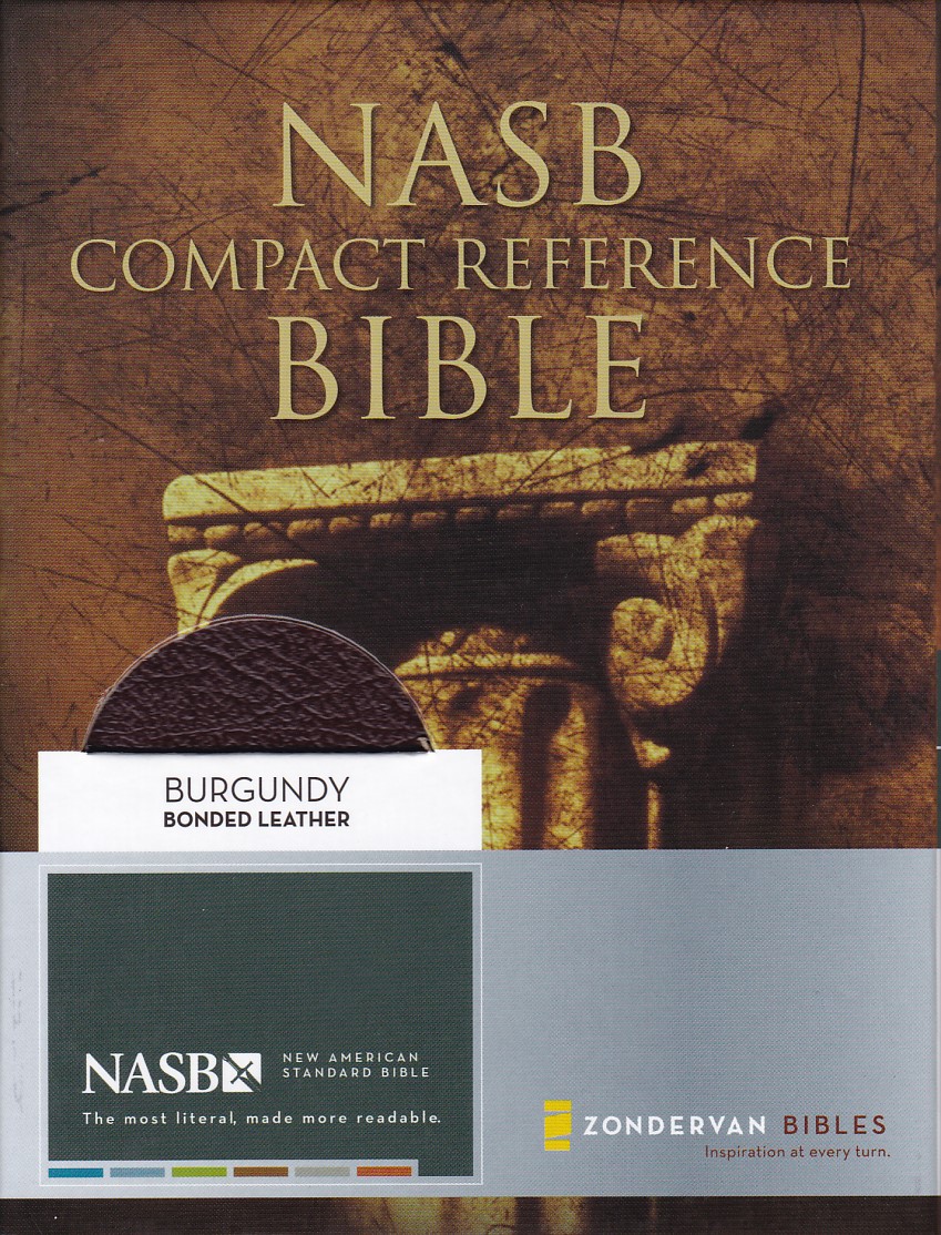 NASB Compact Reference Bible Bonded Leather 封面