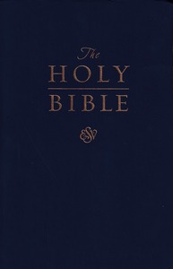 The Holy Bible ESV (Gift and Award Bible, leather blue) 封面