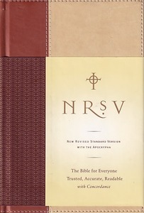 NRSV, Standard Bible with Apocrypha, Hardcover, Tan/Brown: The Bible for Everyone: Trusted, Accurate, Readable (Imitation Leather) 封面