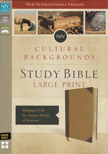 NIV, Cultural Backgrounds Study Bible: Bringing to Life the Ancient World of Scripture (Leathersoft, Brown/ Tan) 封面