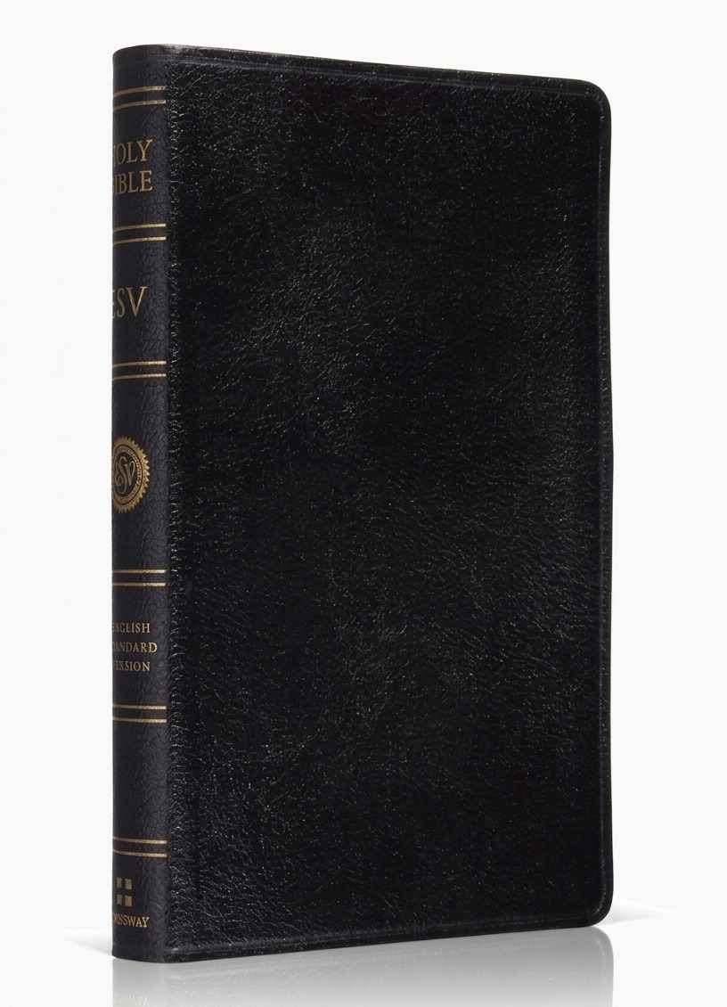 ESV Premium Thinline Bible (Genuine Leather, Black, Gilt Edge) 封面
