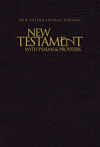 NIV New Testament with Psalms and Proverbs, Pocket-Sized, Paperback, Black 封面