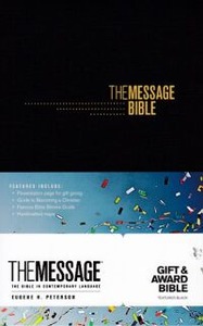 The Message Gift and Award Bible (Softcover, Black): The Bible in Contemporary Language 封面