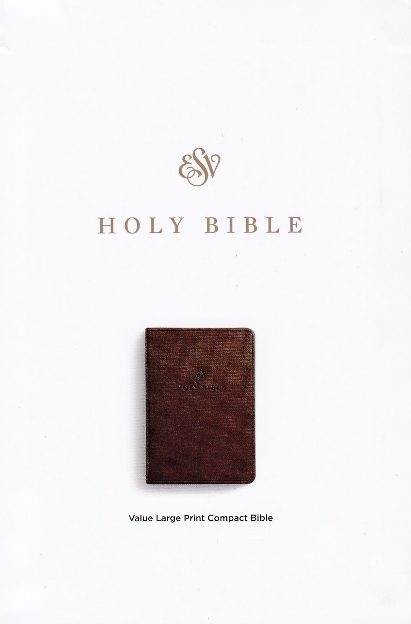 ESV Value Large Print Compact Bible (TruTone, Chestnut, Imitation Leather): Holy Bible, English Standard Version 封面