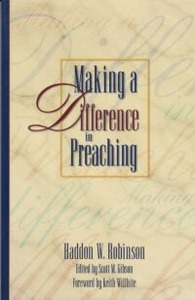Making a Difference in Preaching 封面