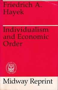 Individualism and Economic Order 封面