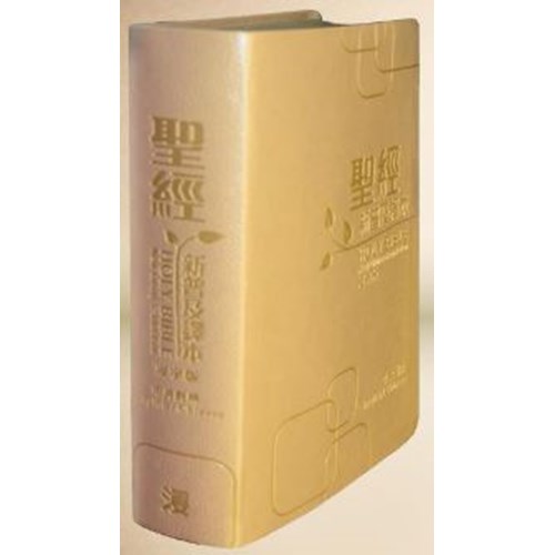 中英聖經(新普及譯本/NLT.浸字版.皮面.銀邊.米)AGBCNLT003W 封面