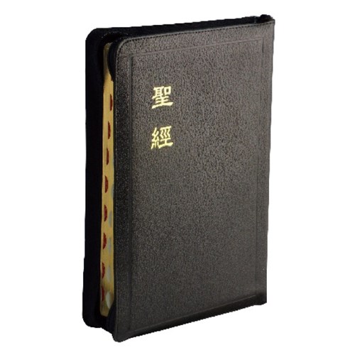 聖經(和合本.大字.上帝版.皮面.金邊.拉鍊.索引.黑)CU87ZTI 封面