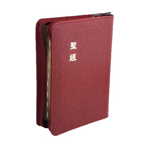 聖經(和合本.輕便型.皮面金邊拉鍊.索引.上帝版.紅) CU57ZTIRD 封面