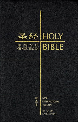 聖經：中英對照．和合本／NIV．聖經黑皮金邊．大字版．簡體．CBS1260 封面
