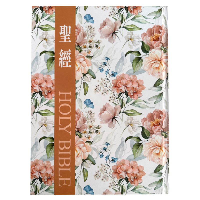 聖經/SR93ATTI4.101/(花卉咖)新標點和合本標題雙色版硬面拇指索引紅字版 封面