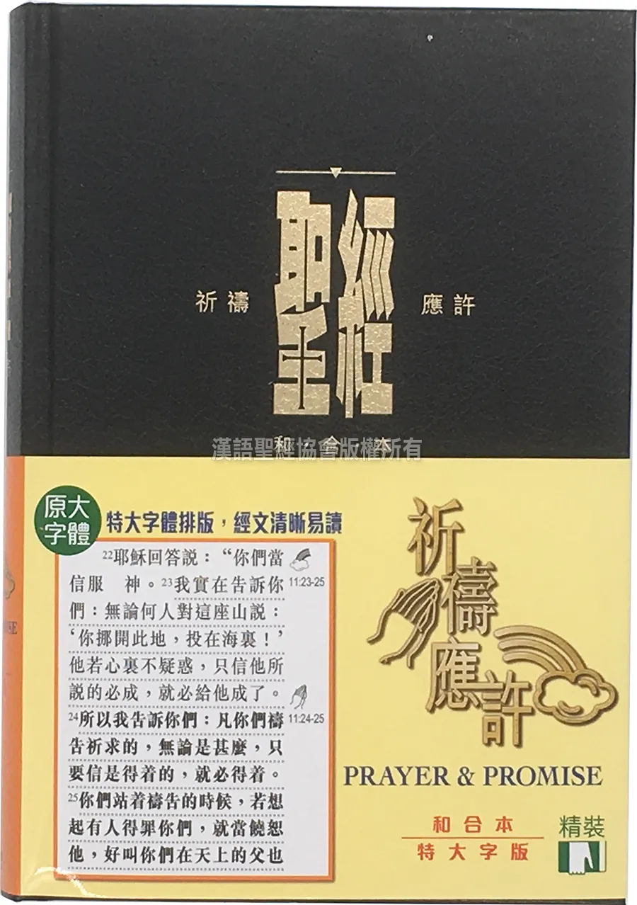 聖經/CAT1321/祈禱應許版.和合本特大字-精裝硬面索引 封面