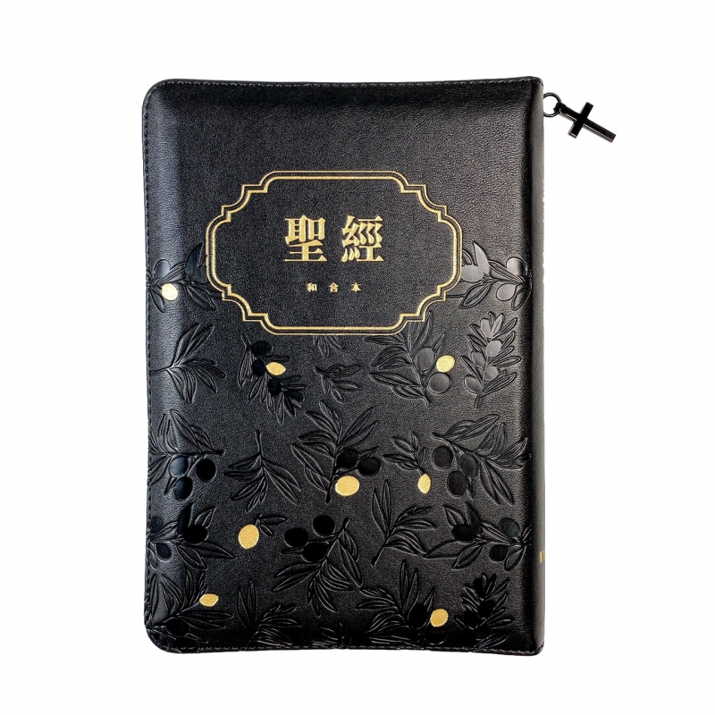 聖經/SR67ARTIZ1.101/皮面壓紋拉鍊索引(黑橄欖/金) 封面