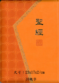 聖經/CUNP66PUZ/新標點和合本拉鍊典雅上帝版(橘) 封面