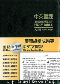 全新中英大字版聖經-和合本NIV(缺貨) 封面