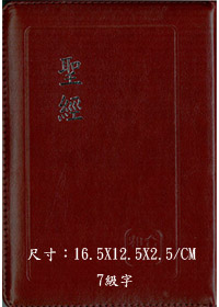 聖經/SR47ARTIZ3.2/皮面拉鍊索引紅字(紅銀) 封面