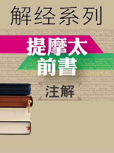 解經系列：提摩太前書註解 封面