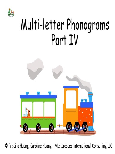 Multi-letter Phonograms Part IV 封面