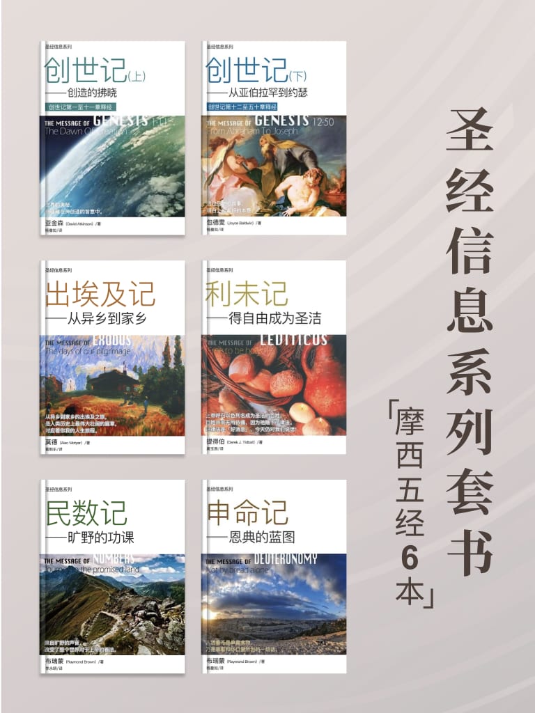聖經信息系列（摩西五經套裝，6本） 封面