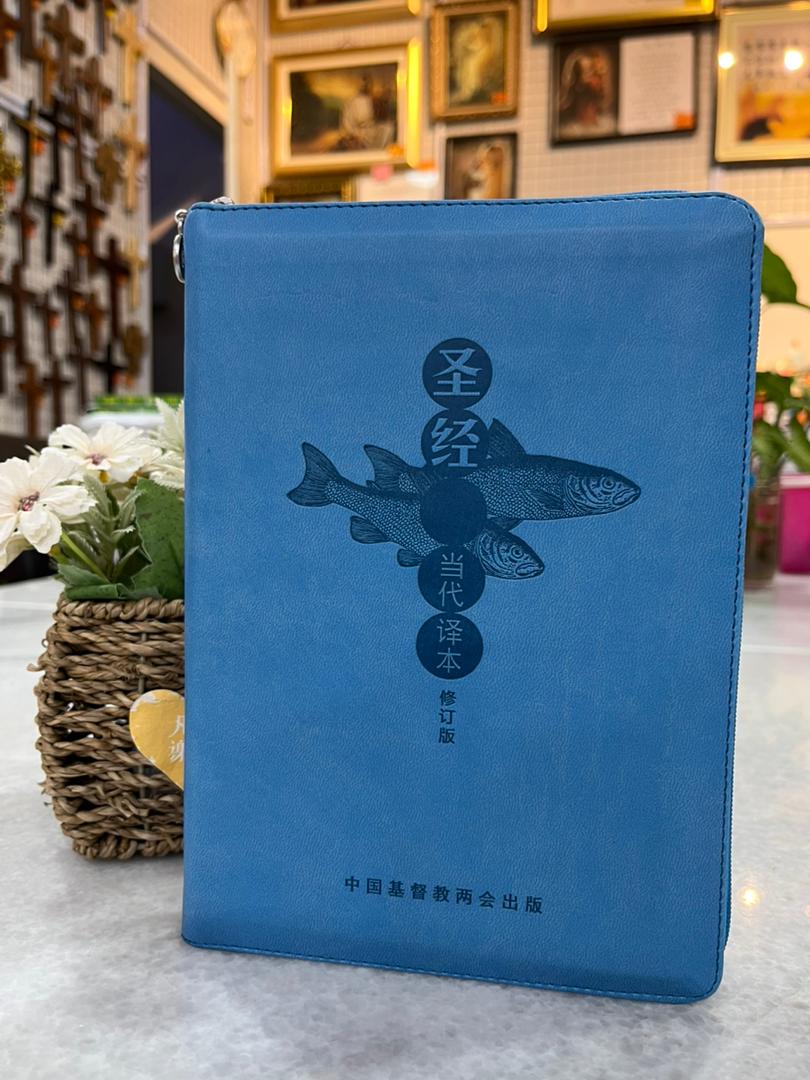 當代譯本（修訂本）聖經（軟皮銀邊/拉鍊） 封面