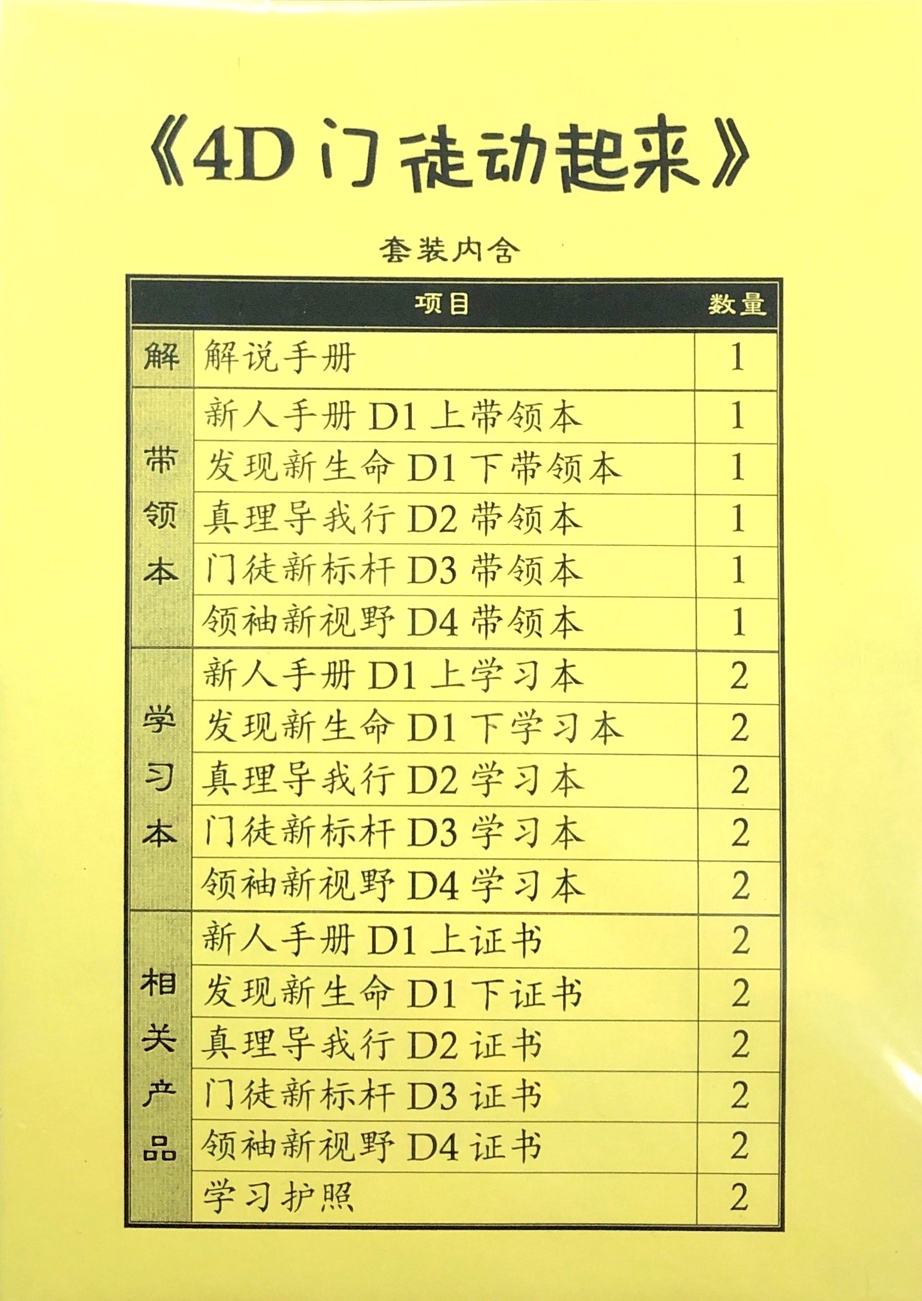 4D門徒動起來(一套) 封面