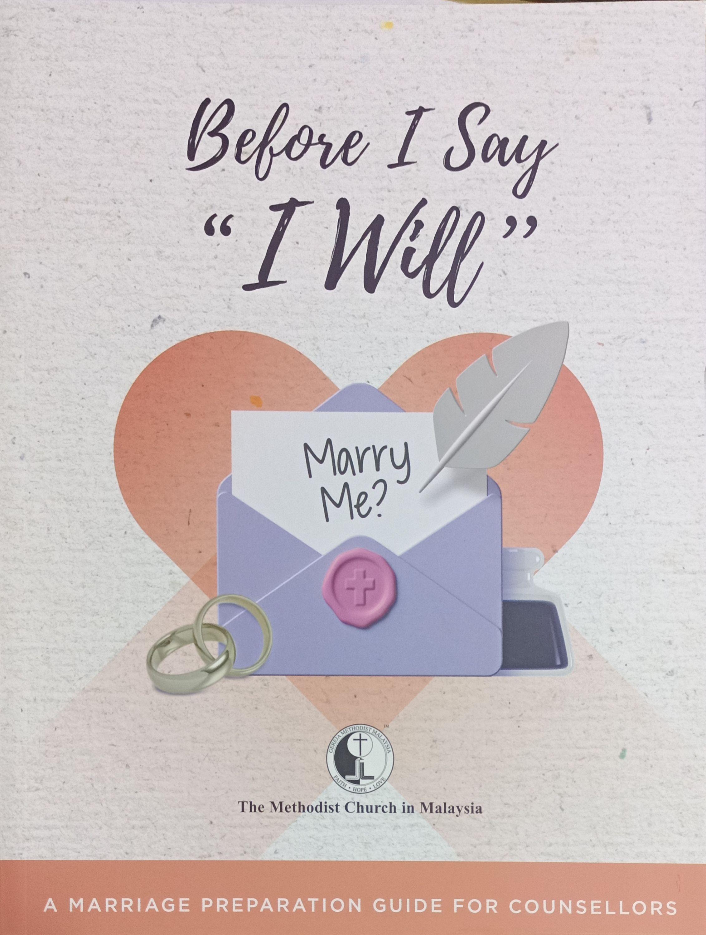 Before I say I Will (Marriage Preparation Guide for Counsellors) (NETT) 封面
