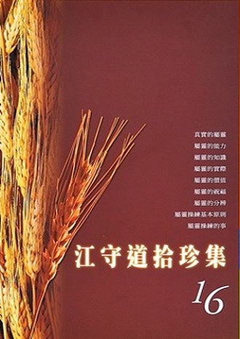 江守道拾珍集（16） 封面