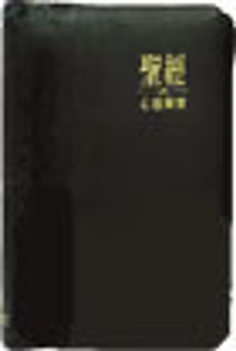 心靈關懷聖經黑儷皮刻花金邊拉鏈 封面