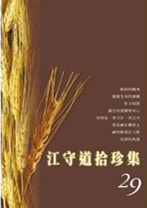 江守道拾珍集(29) 封面