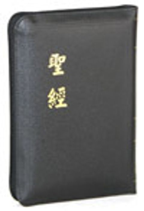 和合本中型聖經（紅字 拉鍊 索引 皮面 神版） 封面