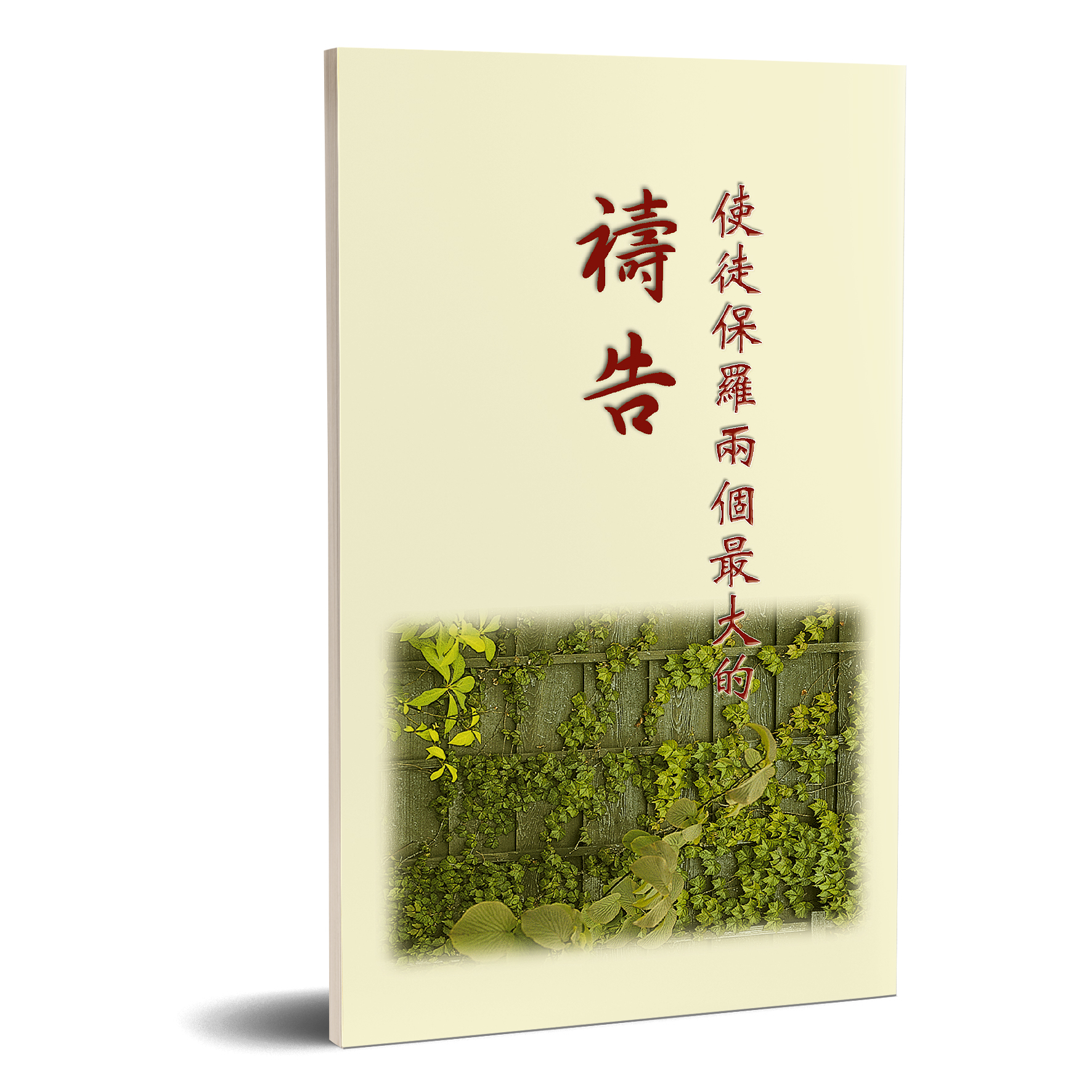 使徒保羅兩個最大的禱告 封面