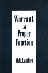 Warrant and Proper Function 封面