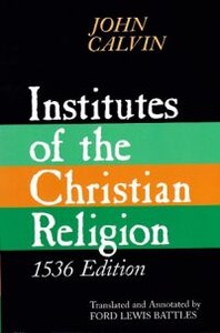 Institutes of the Christian Religion, 1536 Edition 封面