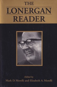 The Lonergan Reader (Lonergan Studies) 封面